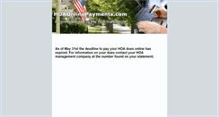 Desktop Screenshot of hoaonlinepayments.com